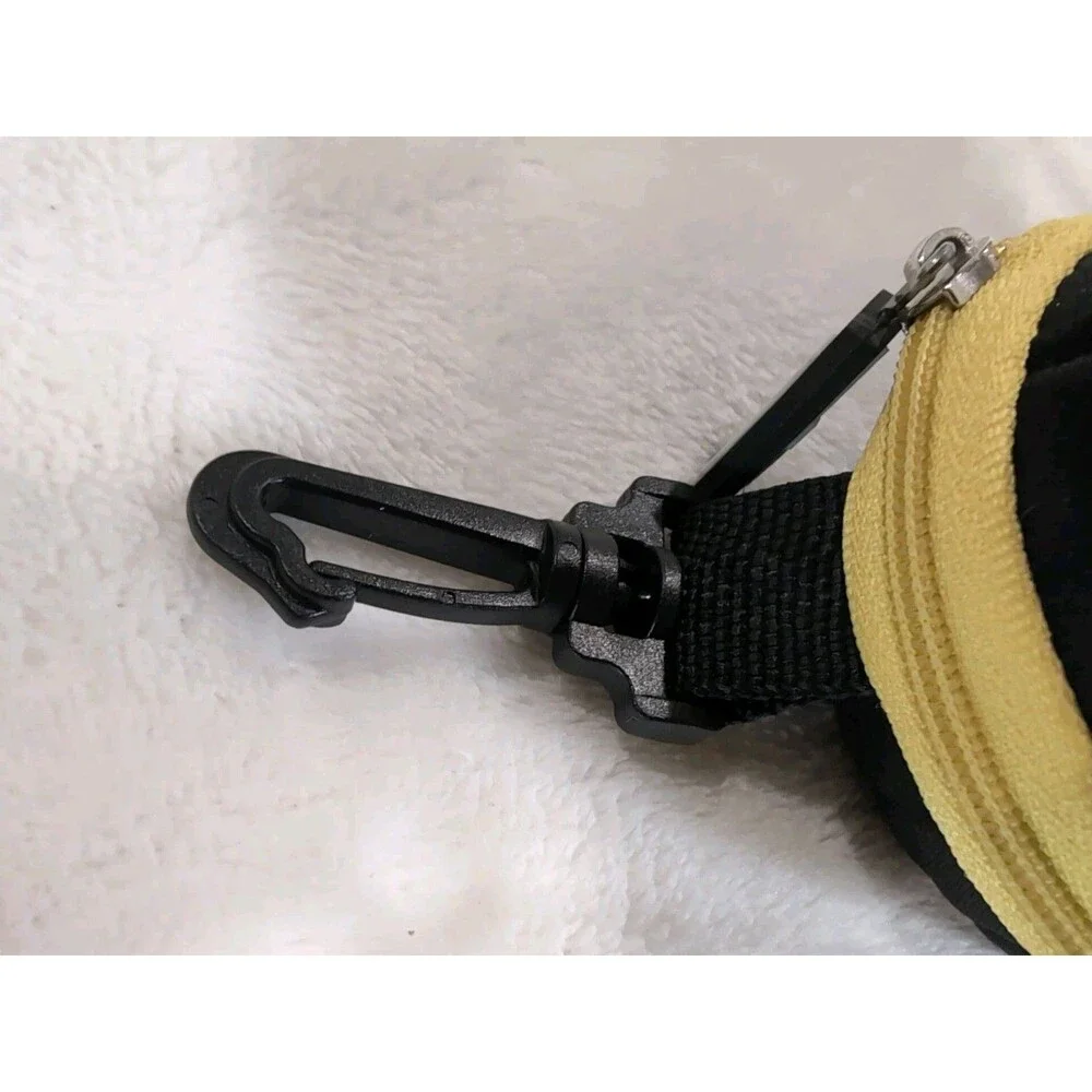 Peppers Eyewear black yellow sunglasses clamshell zippered case lanyard clip